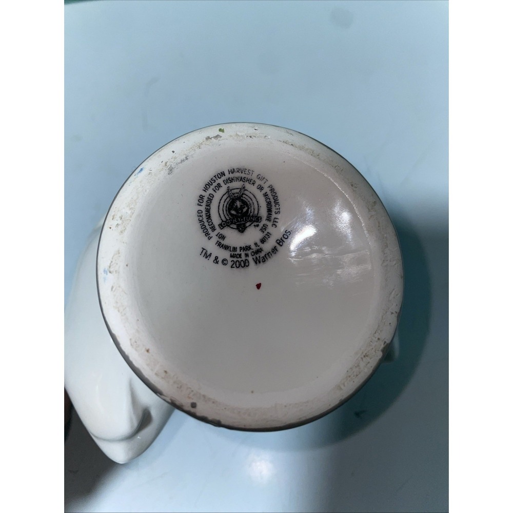 Vintage 2000 Looney Tunes Bugs Bunny 3D Sculpted Ceramic Mug Houston Harvest - Picture 6 of 6